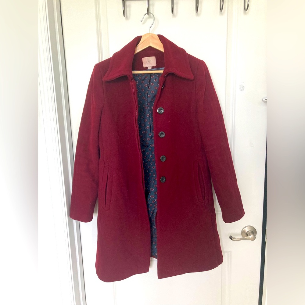 LOFT Wool Blend Pea Coat